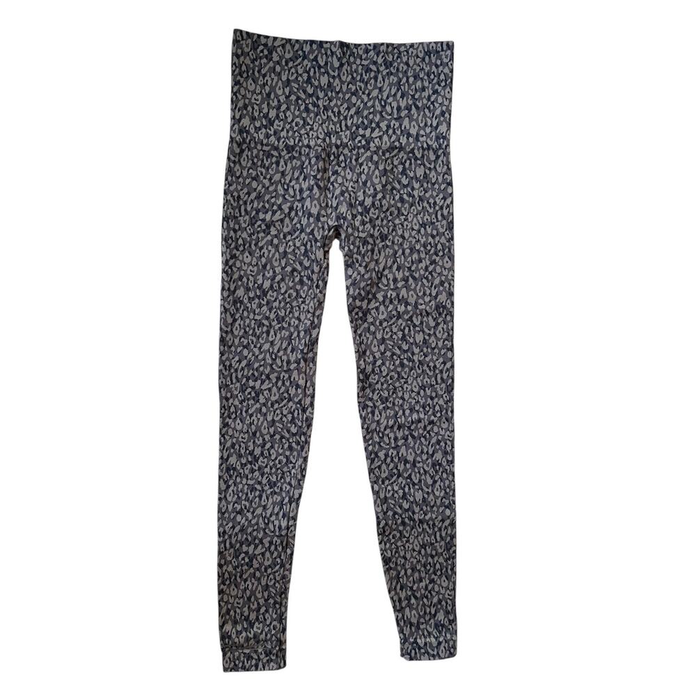 Spanx Animal Print Leggings Taupe Black Women's Size Small